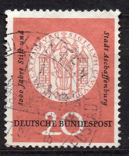 BRD, Mi-Nr. 255 gest., 1000 Jahre Stift und Stadt Aschaffenburg