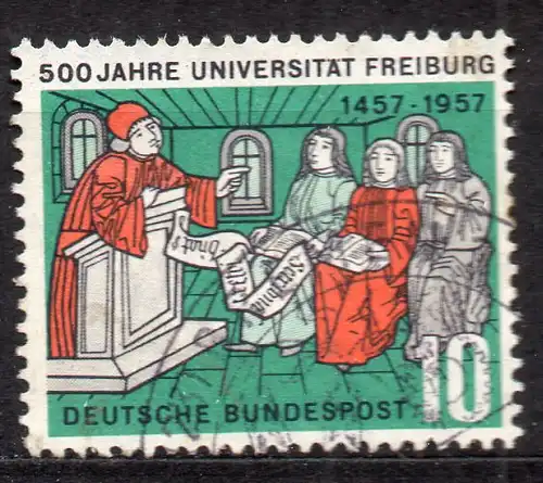 BRD, Mi-Nr. 256 gest., 500 Jahre Universität Freiburg