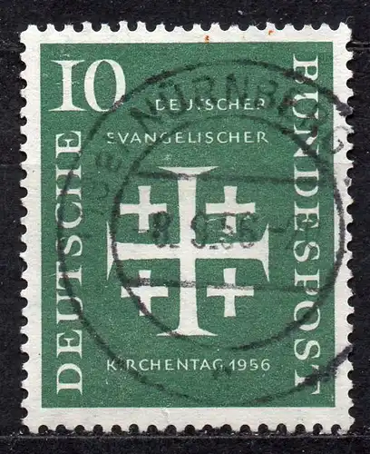 BRD, Mi-Nr. 235 gest., Evangelischer Kirchentag 1956