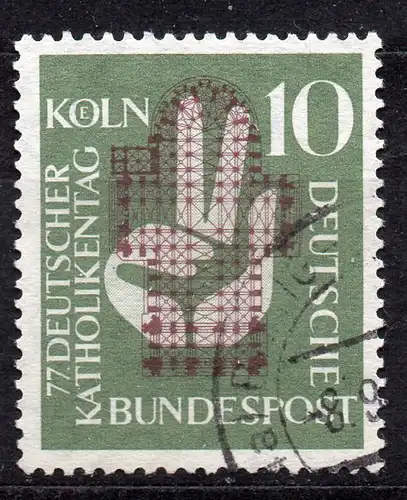 BRD, Mi-Nr. 239 gest., Katholikentag Köln 1956