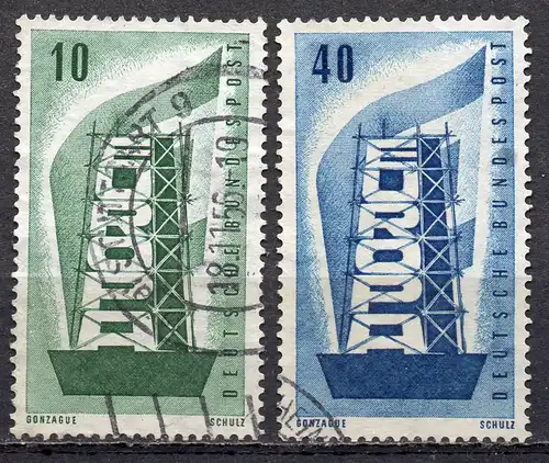BRD, Mi-Nr. 241 - 242 gest., kompl., Europa 1956