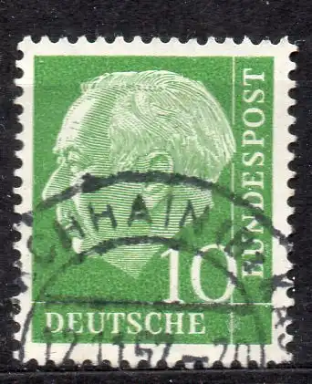 BRD, Mi-Nr. 183 gest., Bundespräsident Theodor Heuss I