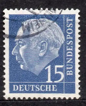 BRD, Mi-Nr. 184 gest., Bundespräsident Theodor Heuss I