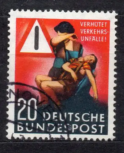 BRD, Mi-Nr. 162 gest., Verkehrsunfall-Verhütung