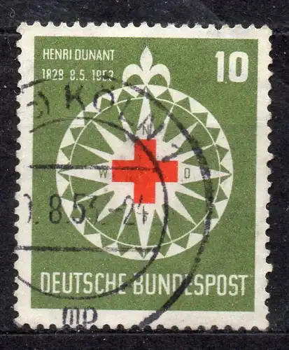 BRD, Mi-Nr. 164 gest., Henri Dunant - Rotes Kreuz