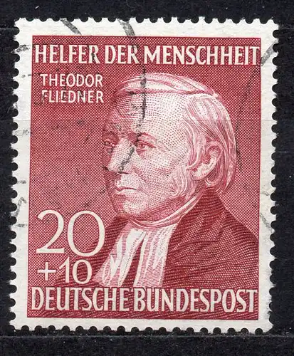 BRD, Mi-Nr. 158 gest., Wohlfahrt 1952 - Helfer der Menschheit