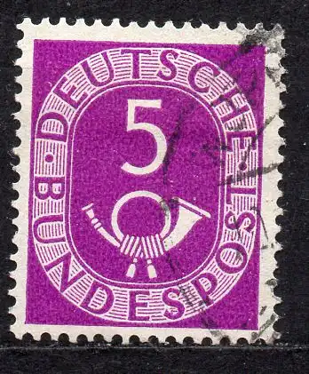 BRD, Mi-Nr. 125 gest., Posthorn