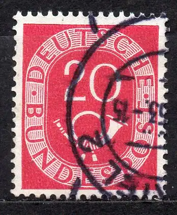 BRD, Mi-Nr. 130 gest., Posthorn