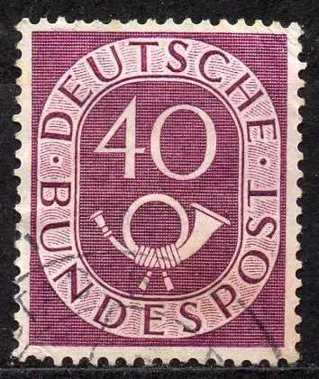 BRD, Mi-Nr. 133 gest., Posthorn