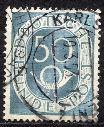 BRD, Mi-Nr. 134 gest., Posthorn