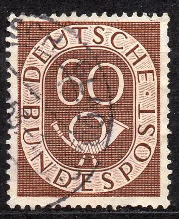 BRD, Mi-Nr. 135 gest., Posthorn
