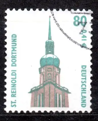 BRD, Mi-Nr. 2177 gest., DS Sehenswürdigkeiten - Kirche Dt. Reinoldi in Dortmund