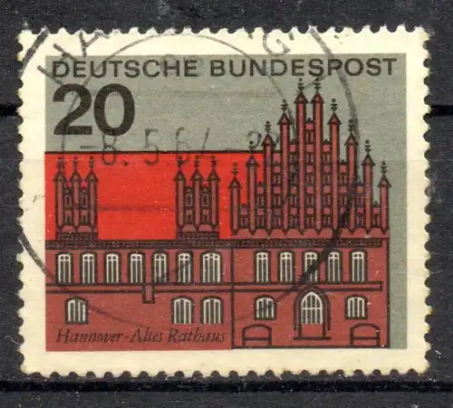 BRD, Mi-Nr. 416 gest., Hauptstädte der Länder: Hannover / Niedersachsen