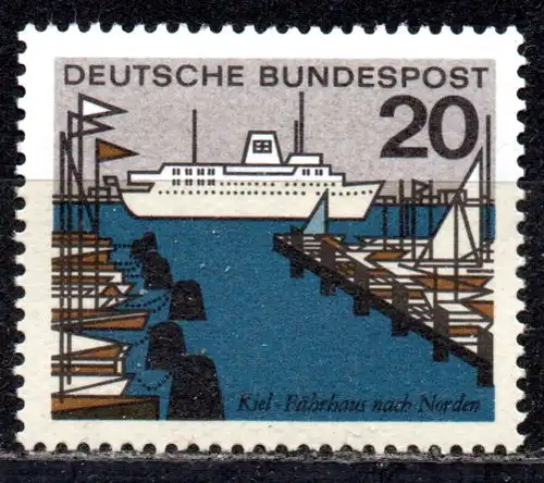 BRD, Mi-Nr. 418 **, Hauptstädte der Länder: Kiel / Schleswig-Holstein