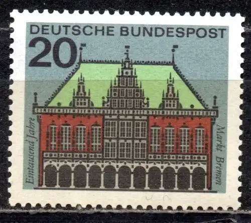 BRD, Mi-Nr. 425 **, Hauptstädte der Länder: Bremen