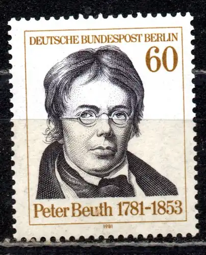 Berlin, Mi-Nr. 654 **, Peter Beuth