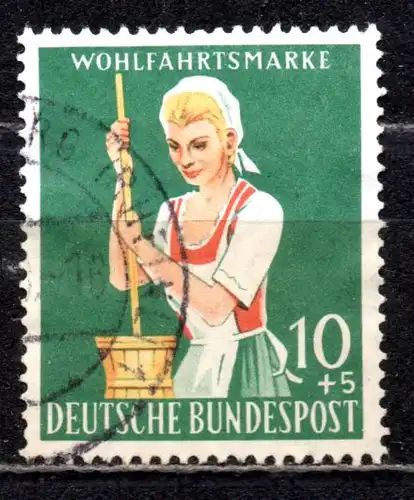 BRD, Mi-Nr. 298 gest., Wohlfahrt 1958, Landwirtschaft