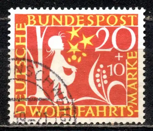 BRD, Mi-Nr. 324 gest., Wohlfahrt 1959, Gebrüder Grimm