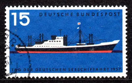 BRD, Mi-Nr. 257 gest., Tag der deutschen Seeschifffahrt