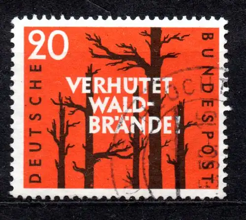BRD, Mi-Nr. 283 gest., Waldbrandverhütung