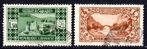 Libanon, Mi-Nr. 173 + 176 gest., 