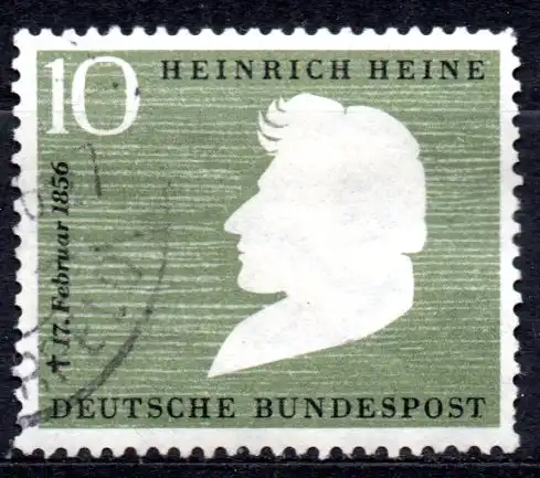 BRD, Mi-Nr. 229 gest., Heinrich Heine