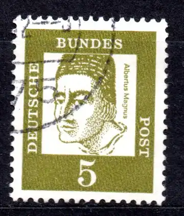 BRD, Mi-Nr. 347 x gest., Bedeutende Deutsche: Albertus Magnus