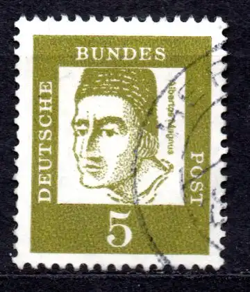 BRD, Mi-Nr. 347 y gest., Bedeutende Deutsche: Albertus Magnus