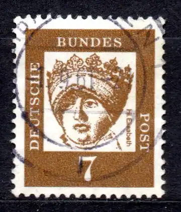 BRD, Mi-Nr. 348 x gest., Bedeutende Deutsche: Hl. Elisabeth