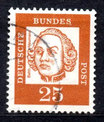 BRD, Mi-Nr. 353 y gest., Bedeutende Deutsche: Balthasar Neumann