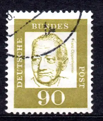 BRD, Mi-Nr. 360 y gest., Bedeutende Deutsche: Franz Oppenheimer