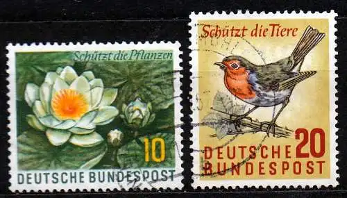 BRD, Mi-Nr. 274 - 275 gest., kompl., Naturschutz
