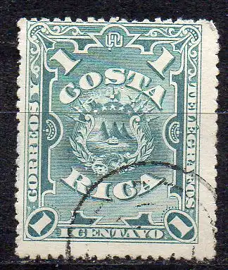 Costa Rica, Mi-Nr. 29 gest., Wappen