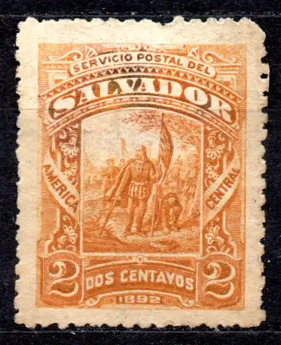 El Salvador, Mi-Nr. 50 (*), Landung des Kolumbus