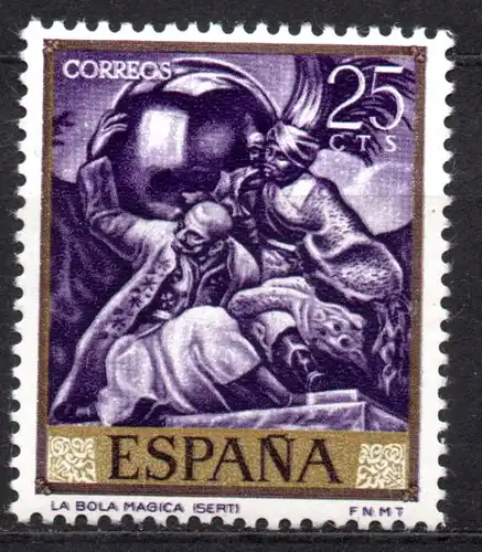 Spanien, Mi-Nr. 1599 **, Jose Maria Sert - Tag der Briefmarke