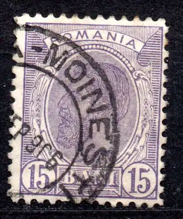 Rumänien, Mi-Nr. 137 gest., König Karl I.