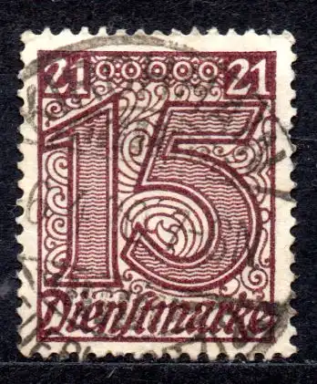 Deutsches Reich, Dienstmarke Mi-Nr. 18 gest., Dienstmarken für Preußen