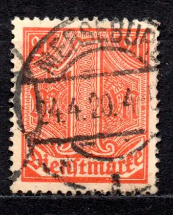 Deutsches Reich, Dienstmarke Mi-Nr. 30 gest., Dienstmarken für alle Länder