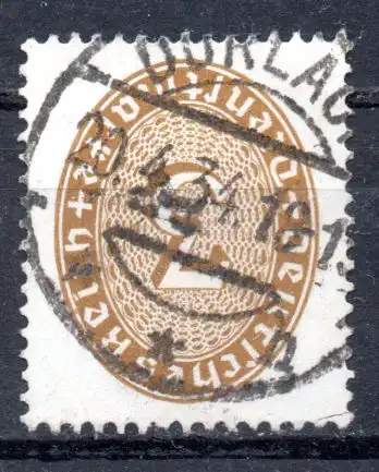 Deutsches Reich, Dienstmarke Mi-Nr. 114 gest., Wertziffer im Oval