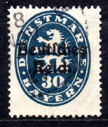 Deutsches Reich, Dienstmarke Mi-Nr. 38 gest., 
