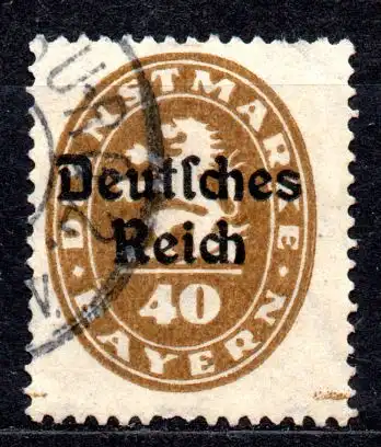 Deutsches Reich, Dienstmarke Mi-Nr. 39 gest., 