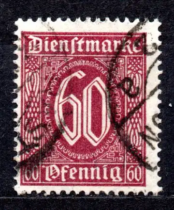 Deutsches Reich, Dienstmarke Mi-Nr. 66 gest., 