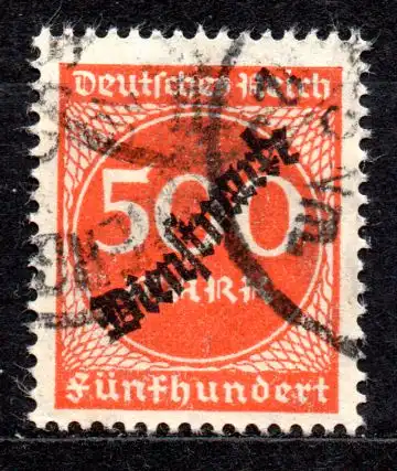 Deutsches Reich, Dienstmarke Mi-Nr. 81 gest., 