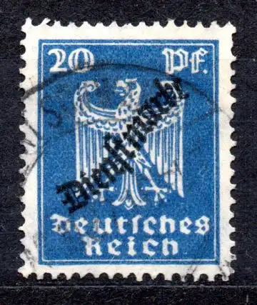 Deutsches Reich, Dienstmarke Mi-Nr. 107 gest., 