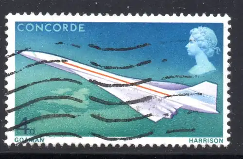 Großbritannien, Mi-Nr. 504 gest., Erstflug der Concorde