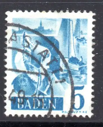 Französische Zone - Baden, Mi-Nr. 30 gest.,