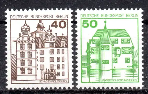 Berlin, Mi-Nr. 614 - 615 A **, DS Burgen und Schlösser