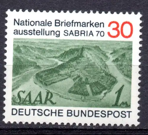 BRD, Mi-Nr. 619 **, BM-Ausstellung \"SABRIA 70\"