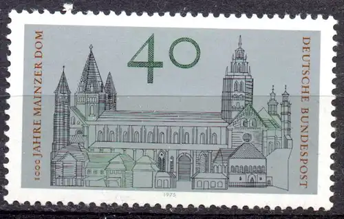 BRD, Mi-Nr. 845 **, 1000 Jahre Mainzer Dom