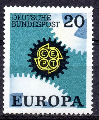 BRD, Mi-Nr. 533 **, Europa CEPT 1967